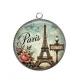 Pendentif Cabochon Argent -  paris