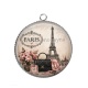 Pendentif Cabochon Argent -  paris