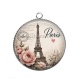 Pendentif Cabochon Argent -  paris