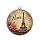 Pendentif Cabochon Argent -  paris