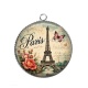 Pendentif Cabochon Argent -  paris