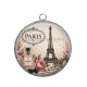 Pendentif Cabochon Argent -  paris
