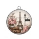 Pendentif Cabochon Argent -  paris