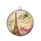 Pendentif Cabochon Argent -  paris