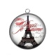 Pendentif Cabochon Argent -  paris