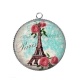 Pendentif Cabochon Argent -  paris