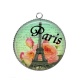 Pendentif Cabochon Argent -  paris