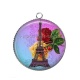 Pendentif Cabochon Argent -  paris