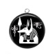 Pendentif Cabochon Argent - égyptien
