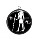 Pendentif Cabochon Argent - égyptien