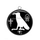 Pendentif Cabochon Argent - égyptien