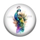 Cabochon Résine - paon