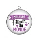 Pendentif Cabochon Argent - meilleur filleule