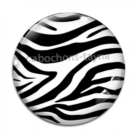 Cabochon Verre - peau