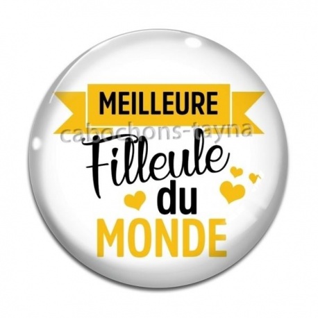 Cabochon Verre - meilleure filleule du monde