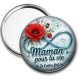 Miroir de poche - maman pour la vie je t'aime fort couleur bleu