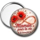 Miroir de poche - maman pour la vie je t'aime fort 