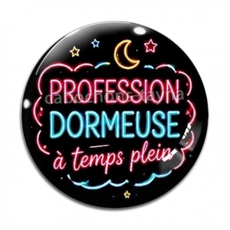 Cabochon Verre - profession dormeuse à temps plein