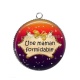 Pendentif Cabochon Argent - une maman formidable