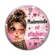 Cabochon Verre - mademoiselle est attachiante
