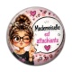 Cabochon Résine - mademoiselle est attachiante
