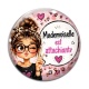 Cabochon Verre - mademoiselle est attachiante