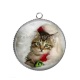 Pendentif Cabochon Argent - chaton f
