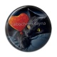 Cabochon Résine - chat noir 