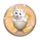 Cabochon Verre - chaton