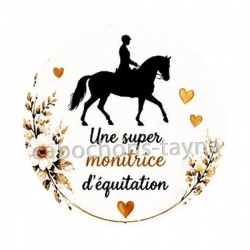 une super monitrice d'équitation