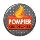 Cabochon Résine -  pompier qui déchire