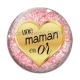 Cabochon Verre - une maman en or