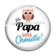 Cabochon Verre - un papa super chouette