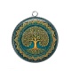 Pendentif Cabochon Argent - arbre de vie