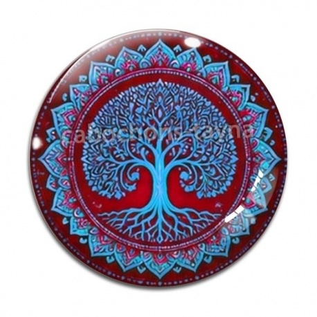 Cabochon Verre - arbre de vie