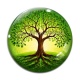 Cabochon Verre - arbre de vie