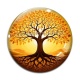 Cabochon Verre - arbre de vie
