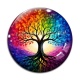 Cabochon Verre - arbre de vie