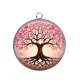 Pendentif Cabochon Argent - arbre de vie