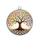 Pendentif Cabochon Argent - arbre de vie