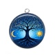 Pendentif Cabochon Argent - arbre de vie