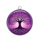 Pendentif Cabochon Argent - arbre de vie