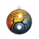 Pendentif Cabochon Argent - arbre de vie