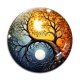 Cabochon Verre - arbre de vie