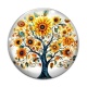 Cabochon Verre - arbre de vie