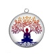 Pendentif Cabochon Argent - arbre de vie