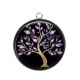 Pendentif Cabochon Argent - arbre de vie