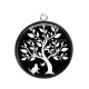 Pendentif Cabochon Argent - arbre de vie