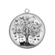 Pendentif Cabochon Argent - arbre de vie