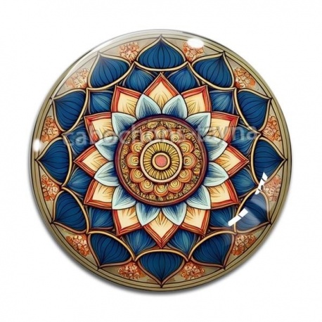 Cabochon Verre - mandala